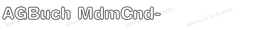 AGBuch MdmCnd字体转换